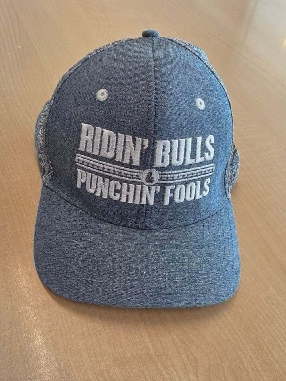 Dale Brisby Ridin' Bulls & Punchin' Fools Denim Trucker Hat